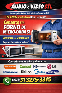 Conserto e Assistência de Forno de Micro-Ondas
Tel:(31) 3275 3315